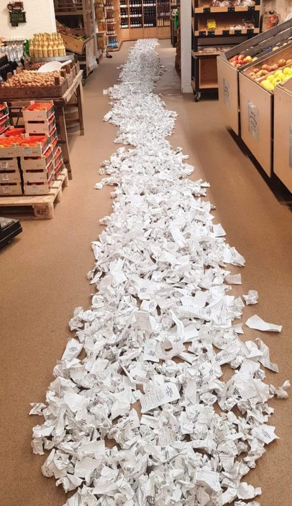 Stop printing receipts – we will ask if we want one