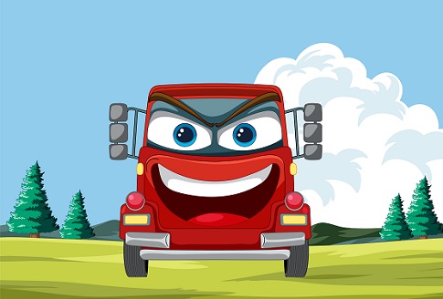 A smiling car