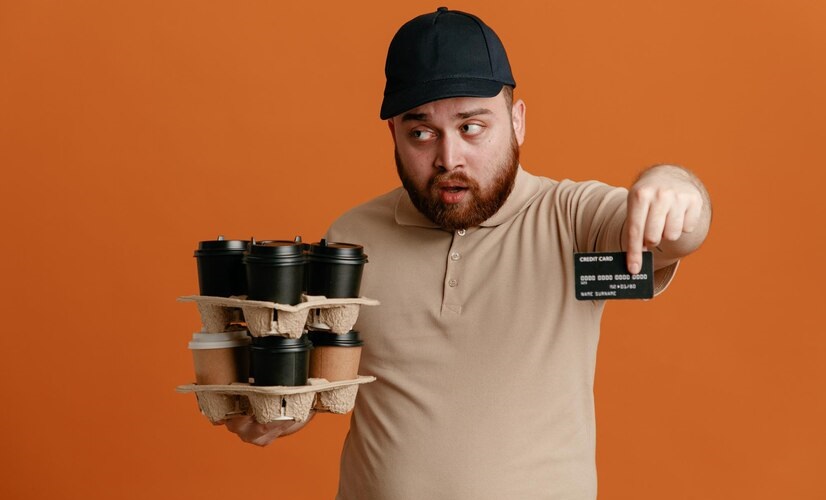 A coffee cup carrying case