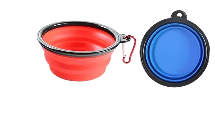 Collapsible pet feeding bowls