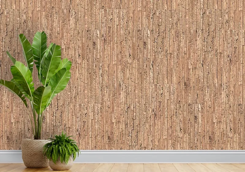 Acoustic cork wall panels