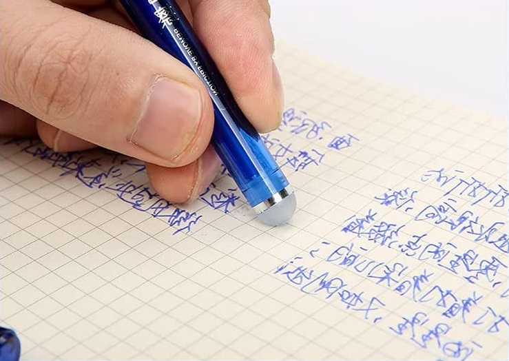 Erasable ink pen