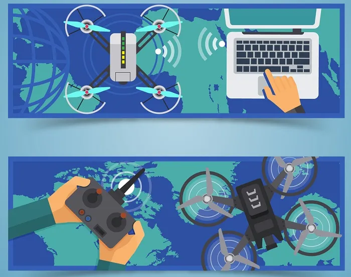 Flying cell and internet towers