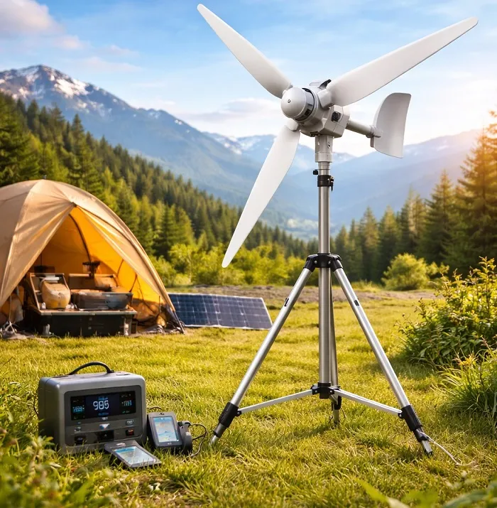 A portable wind turbine