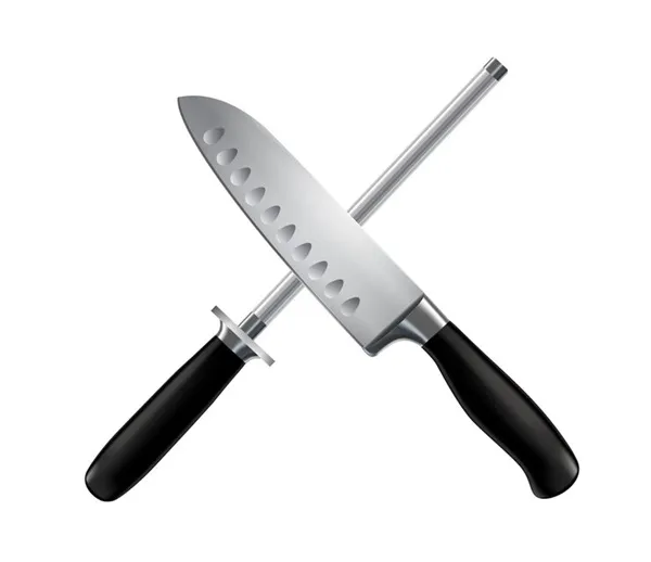 A self-sharpening knife