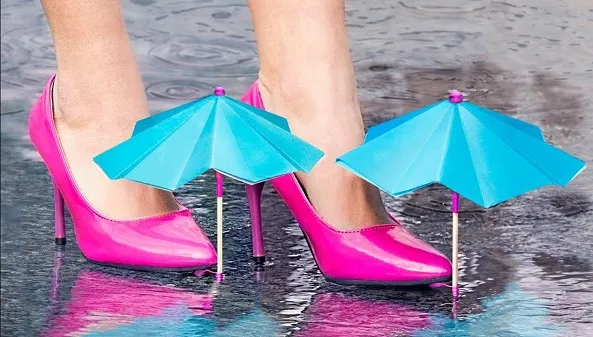 A shoe umbrella