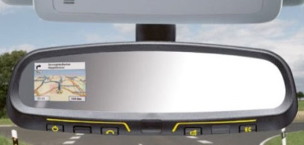 Augmented reality rear-view mirrors