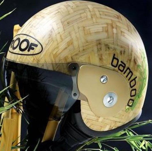 Cycling helmets made of bamboo