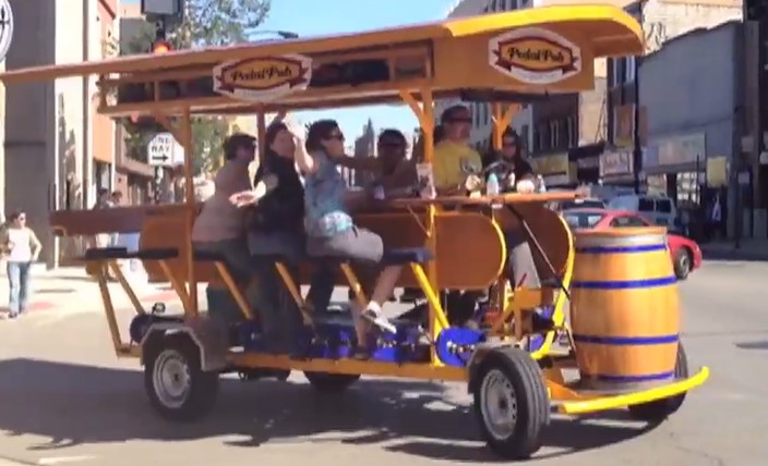 Peddle powered bars – have a drink on the way to the pub