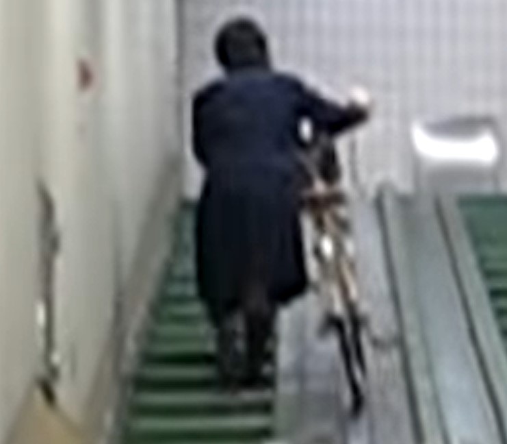 Bike escalators at tube stations