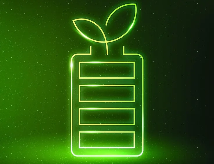 A biodegradable battery