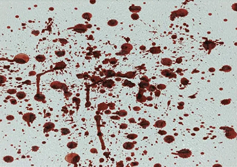 bloody splash shower curtains