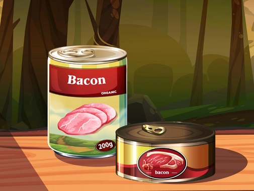 Canned bacon for doomsday preppers