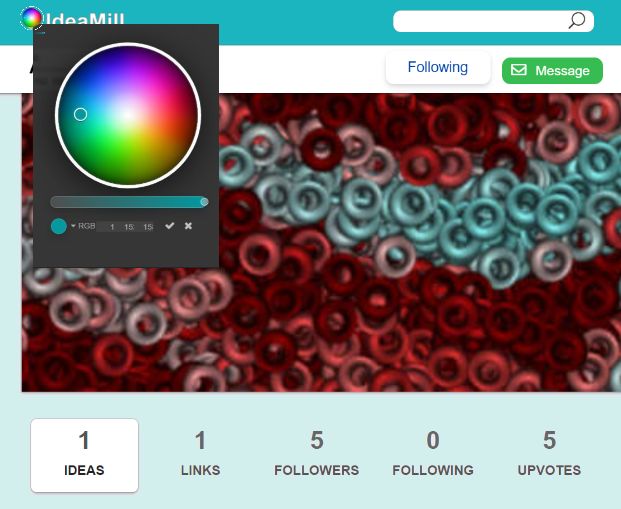 ‘colour my profile’ – colour picker for your social media pages