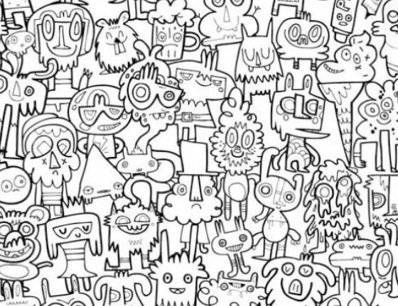 Coloring book wallpaper for kids