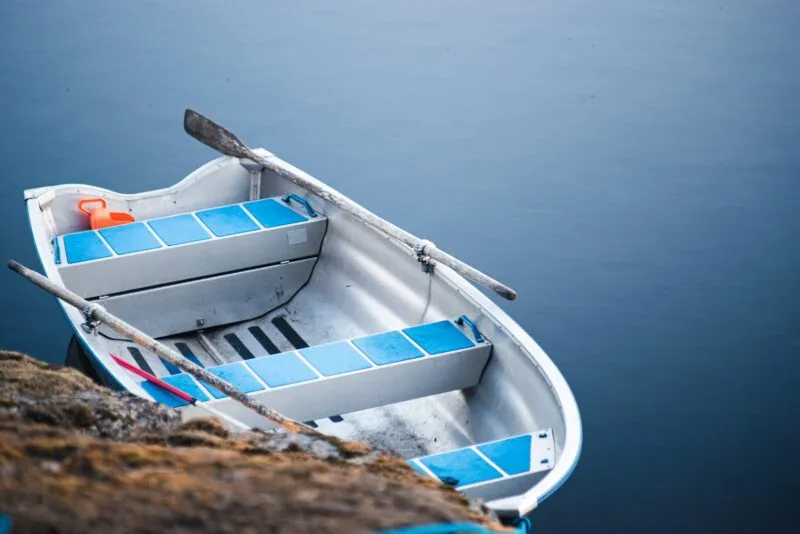 A solar-powered boat