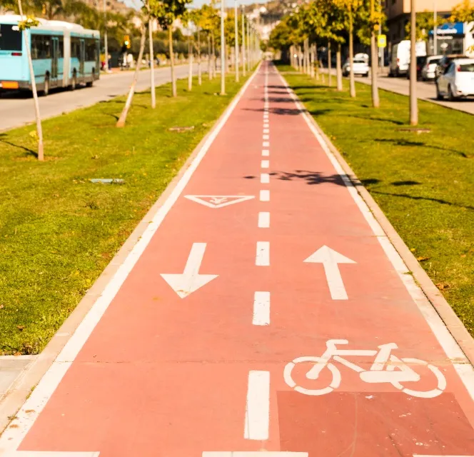 Heated bike lanes
