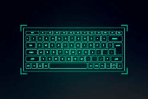 A holographic keyboard
