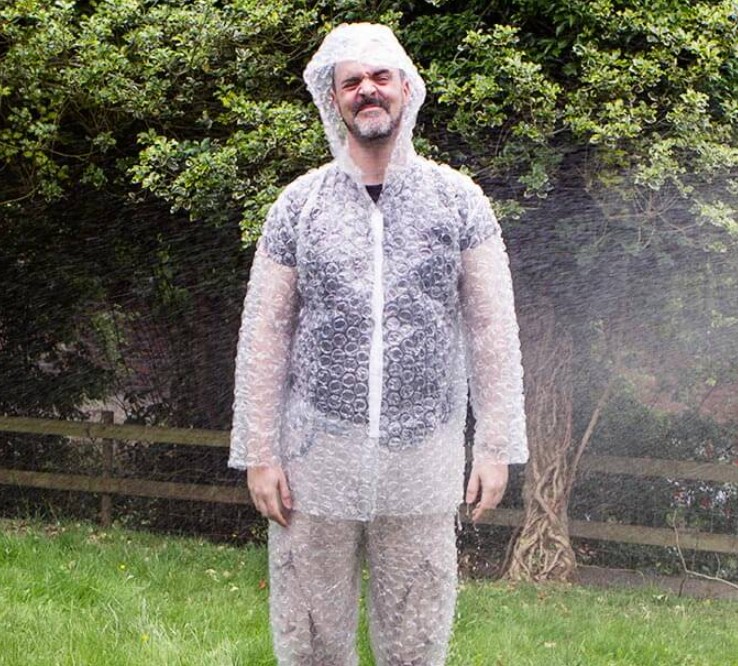 Bubblewrap sleepsuits for the homeless