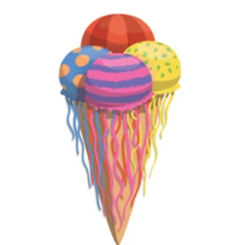 Jellyfish ice cream