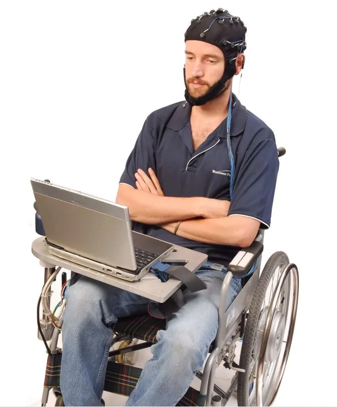 A mind-controlled motorized wheelchair