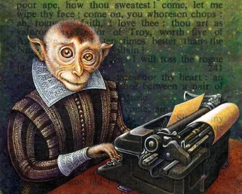 Infinite monkeys tend to produce nothing (on a Shakespearean scale)