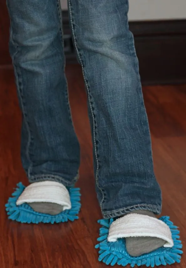 Practical shoes that double as a mop