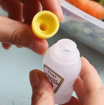 Portable condiments tube