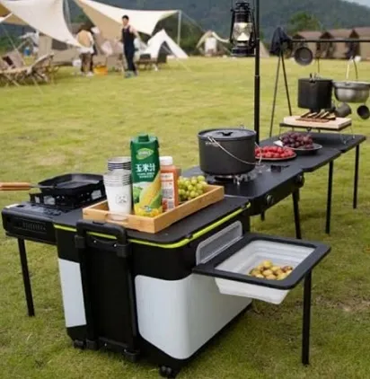 A portable kitchen