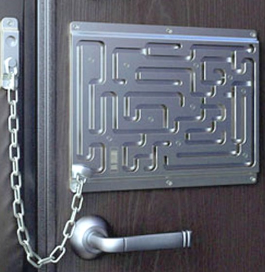 Puzzle door chains