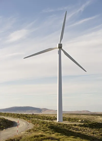 Roadside wind turbines