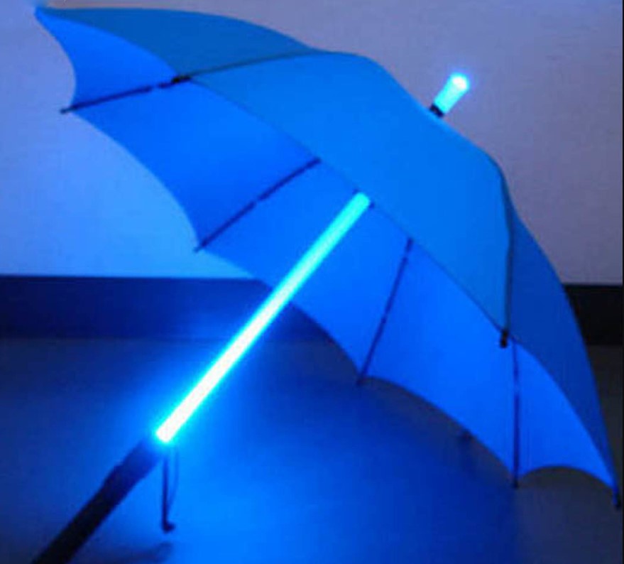 Umbrellas with LED lights inside and out