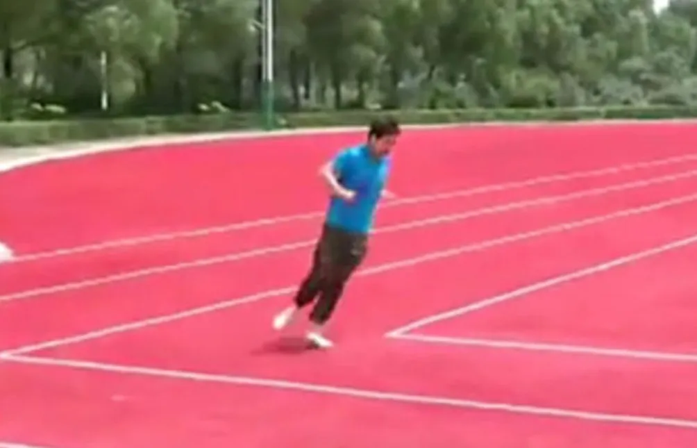 Square running tracks (joke)