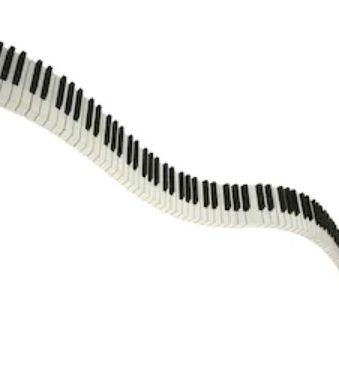 Stretchy Piano Key Indicator – a elasticated fabric strap that stretches to fit any keyboard and lights up each note to be played