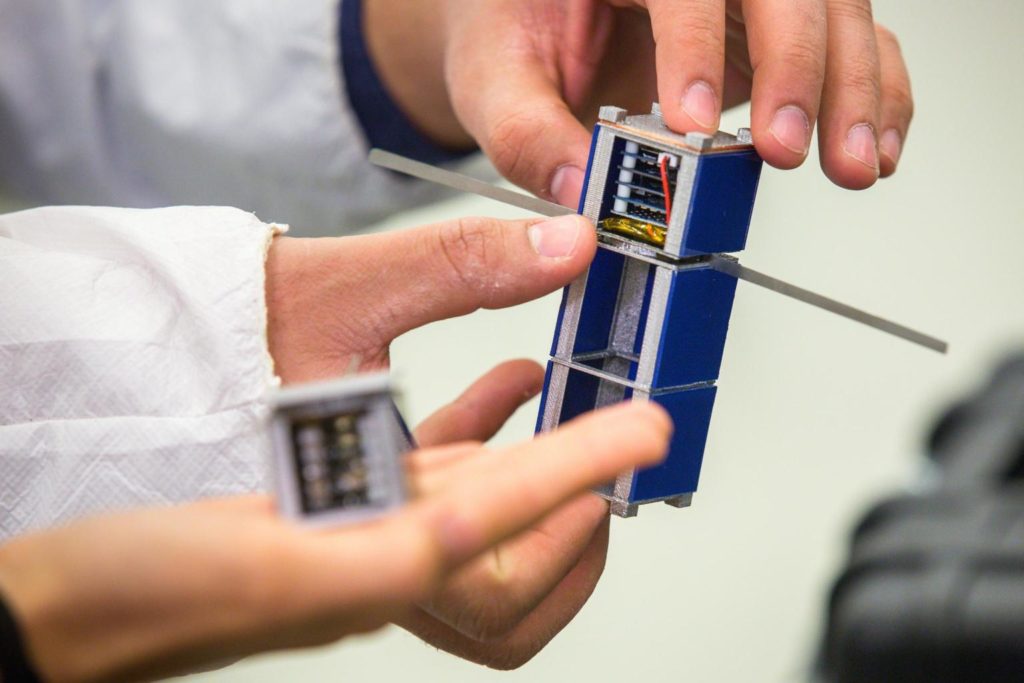 Tiny communications satellites that fit in your hand