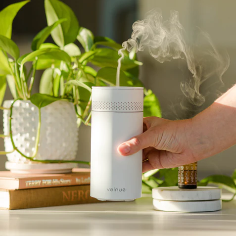 A wearable essential oil diffuser