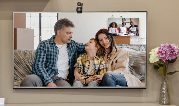 TV with a built-in webcam