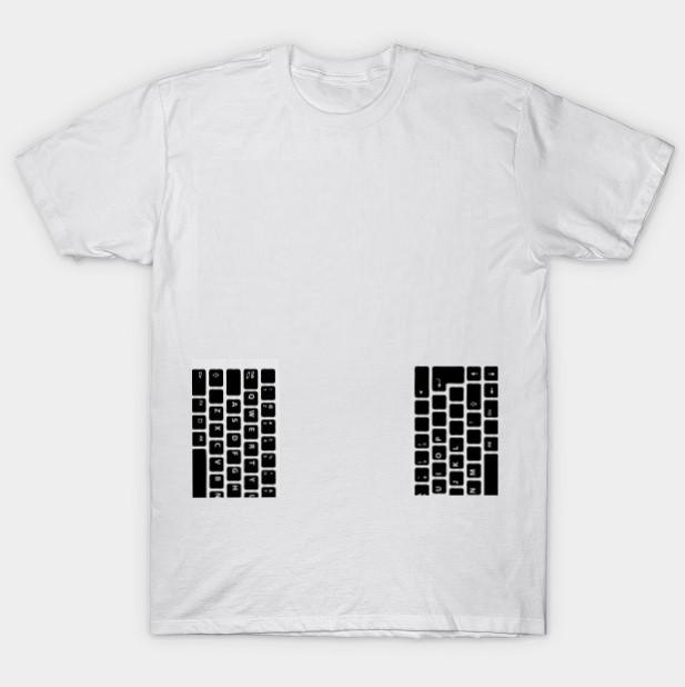 A wireless keyboard t-shirt
