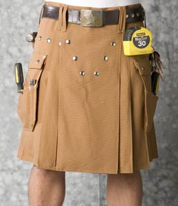 Workmen’s Skirts – for manly men who don’t care